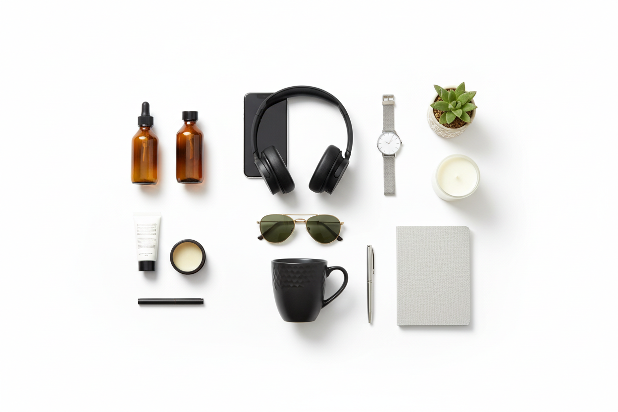 a list of various products in one image